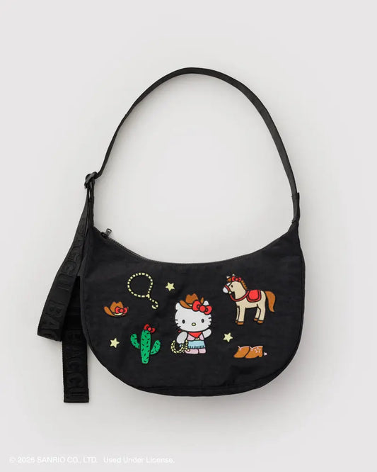 Hello Kitty X Baggu Medium Crescent Bag Western ***Preorden***