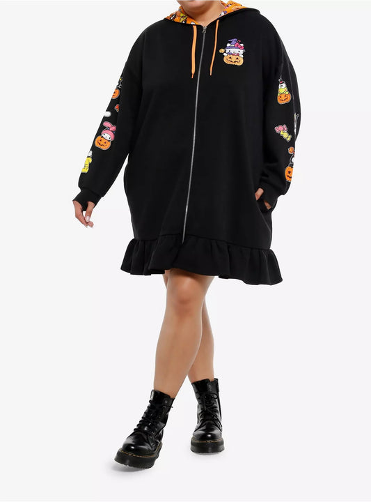 Sudadera Vestido Hello Kitty & Friends Halloween Plus Size ***Preorden***