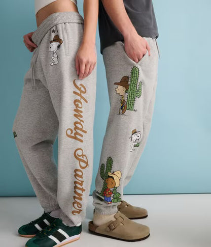 Jogger Sweatpants Snoopy Western Aeropostale ***Preorden***