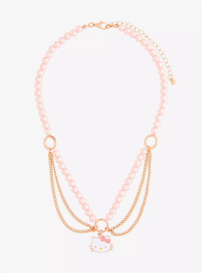 Choker Hello Kitty Color Oro Rosa ***Preorden***