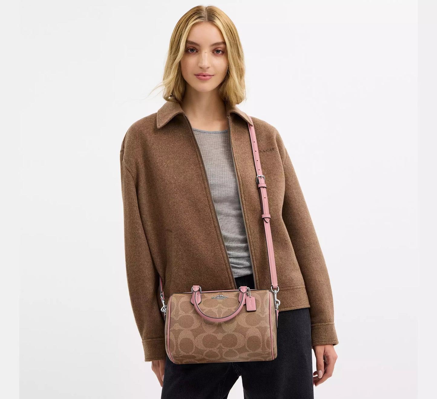 Rowan Satchel Bag Coach Dusty Pink ***Preorden***