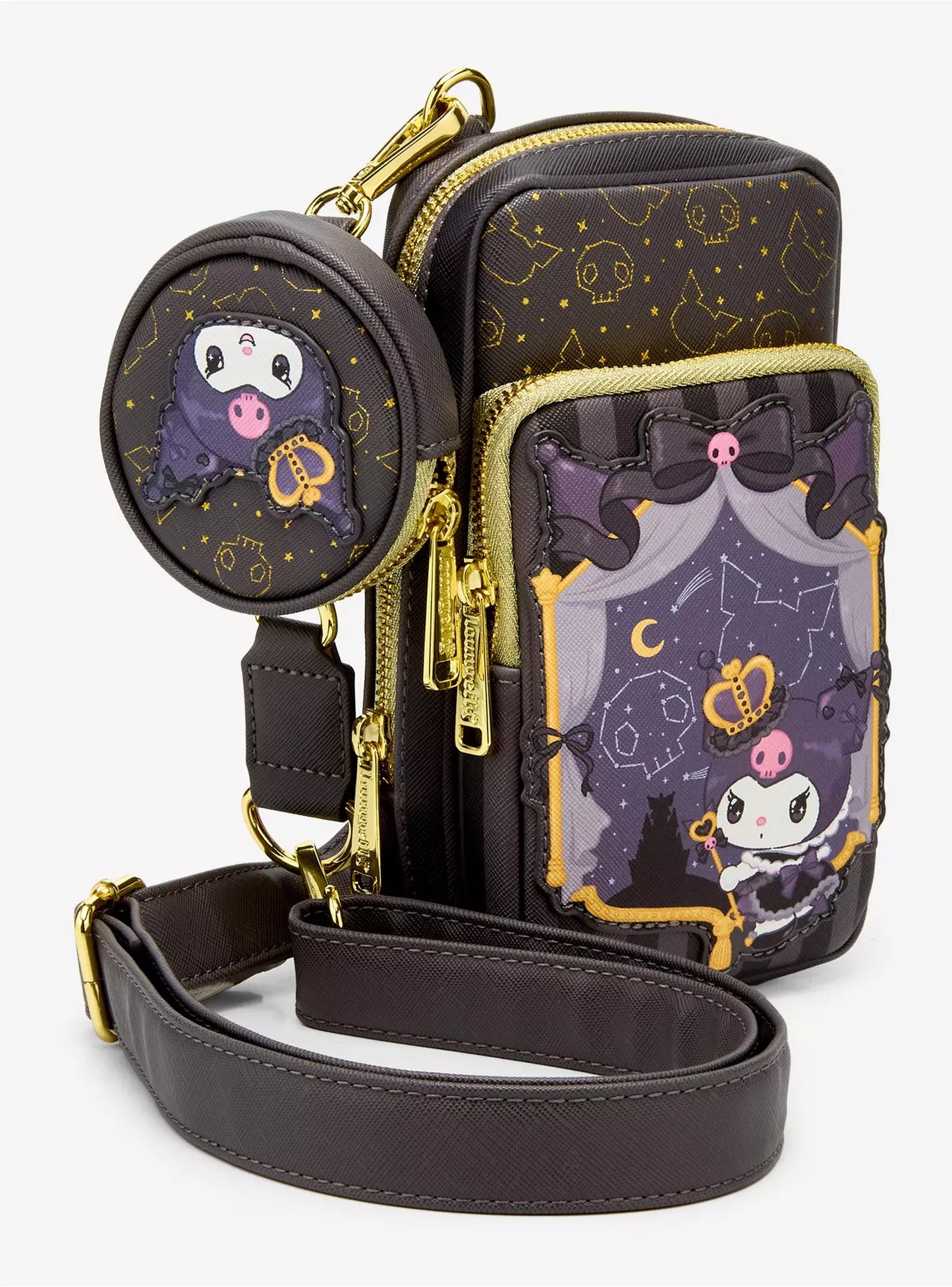 Mini Crossbody Bag Royal 20 Aniversario Tea Loungefly Kuromi 20 Aniversario ***Preorden Finales de Octubre ***