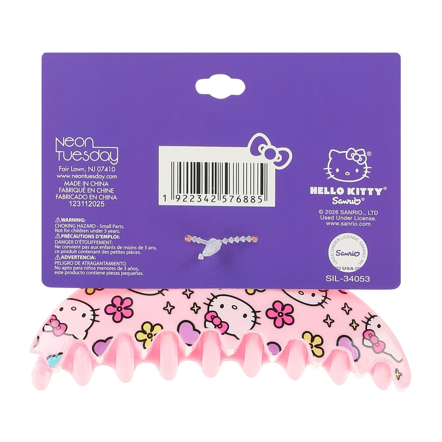 Pinza de Cabello Hello Kitty Flores ***Preorden***