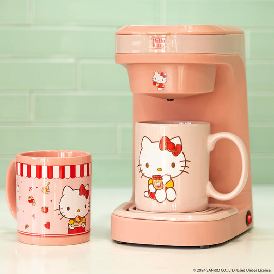 Cafetera Con 2 Tazas Hello Kitty Rojo ***Preorden***