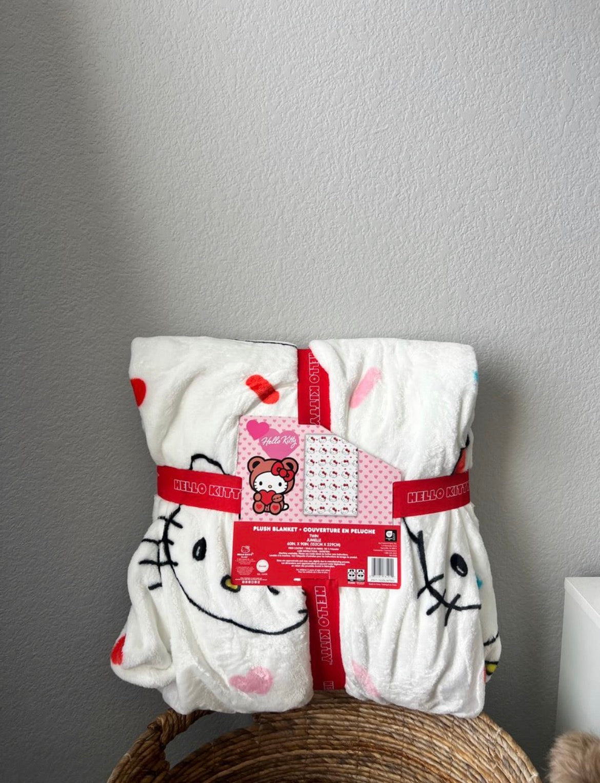 Blanket Hello Kitty San Valentín Individual ***Preorden***