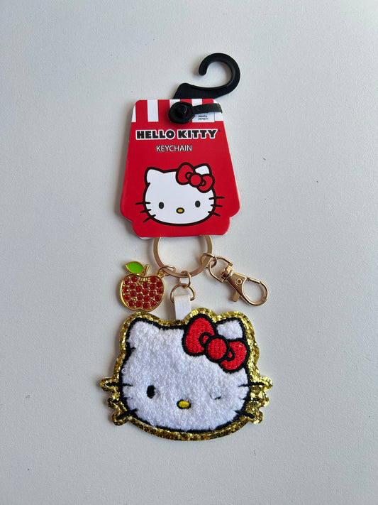 Llavero Hello Kitty Manzanas Brillos