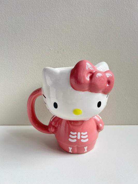 Taza Hello Kitty Esqueleto Completo Pink
