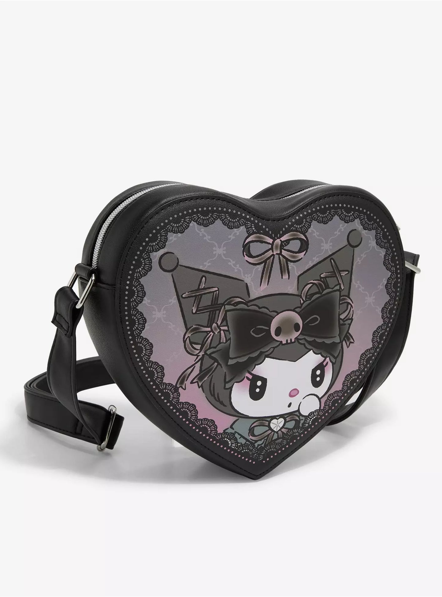 Loungefly Kuromi Lolita Heart Crossbody Bag ***Preorden***