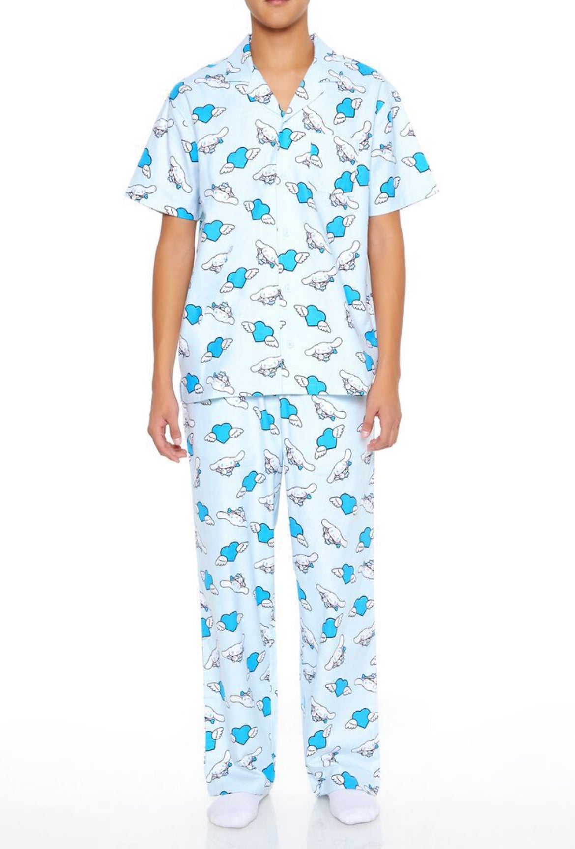 Angel Cinnamoroll Pajama Shirt Hombre Forever 21 ***Preorden***