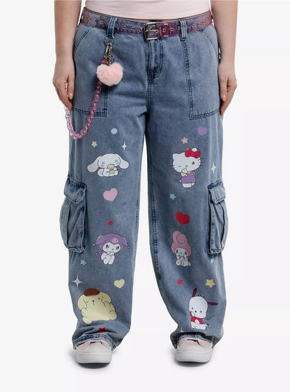 Hello Kitty & Friends Cargo Jeans With Charm ***Preorden***