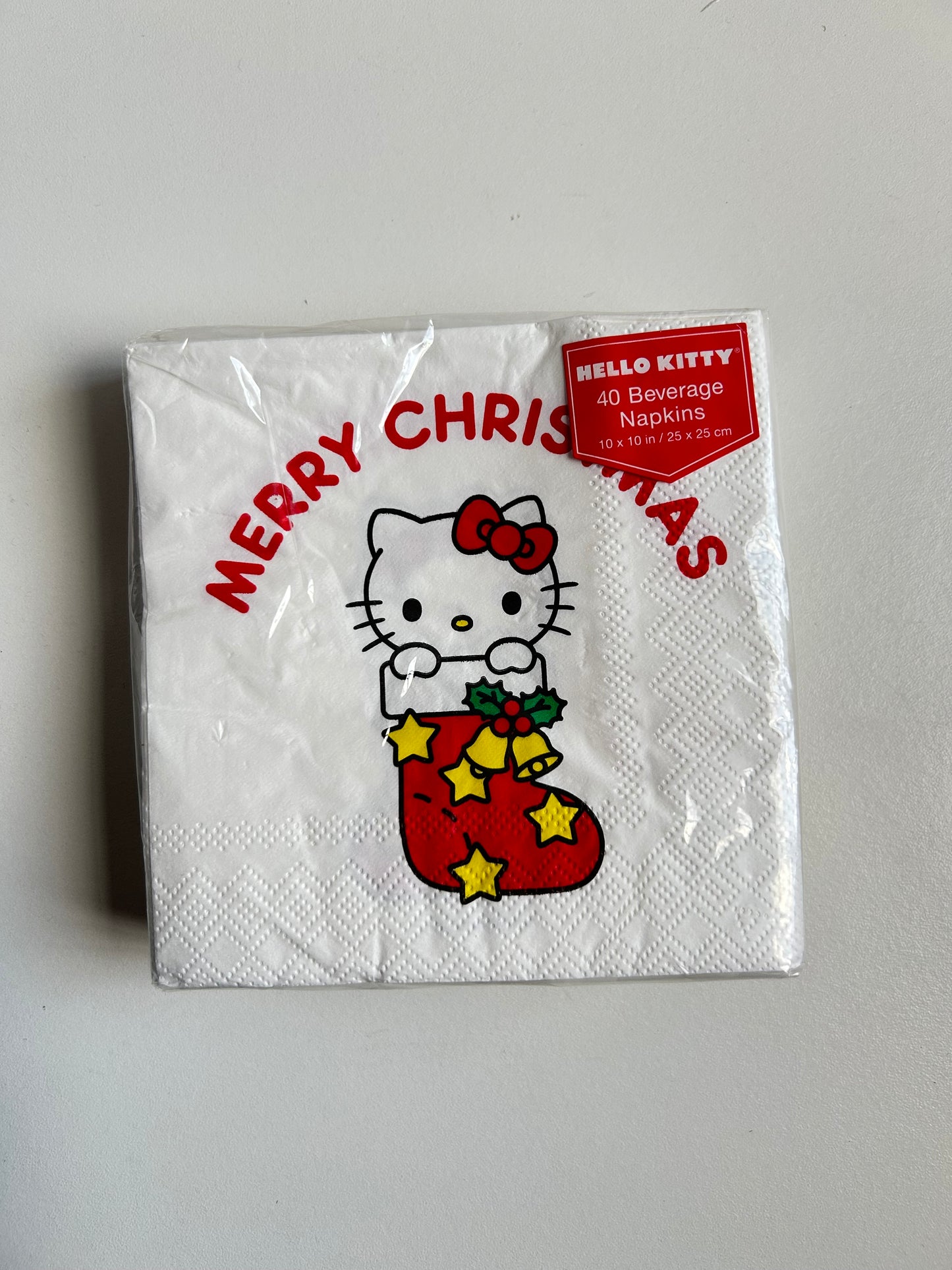 Servilletas Desechables Hello Kitty Bota Navidad