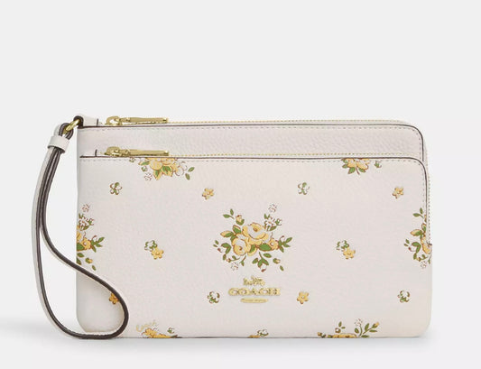 Double Zip Wallet Floral Print ***Preorden***
