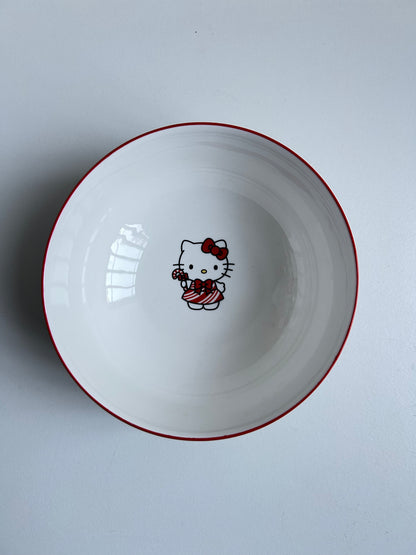 Plato Hello kitty Vestido Rojo