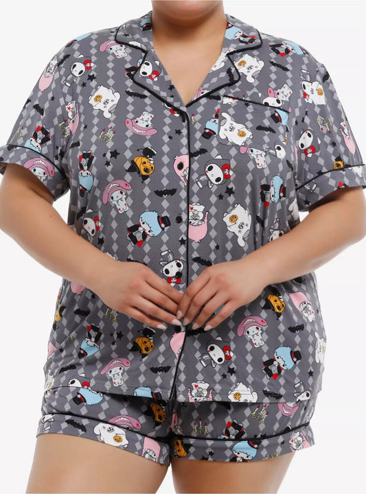 Set de Pijama Hello Kitty & Friends Halloween Plus Size ***Preoeden***