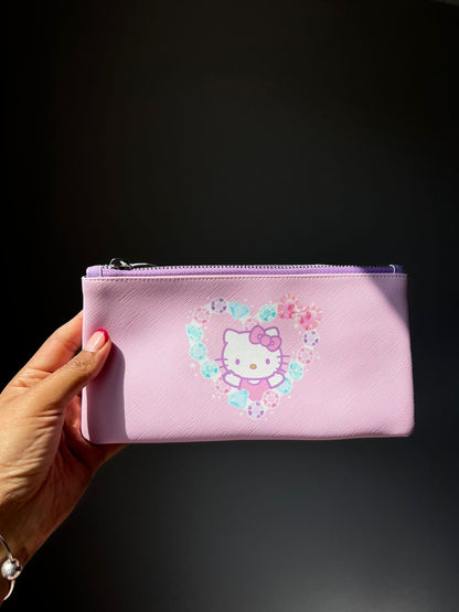 Pencil Pouch Hello Kitty Flores