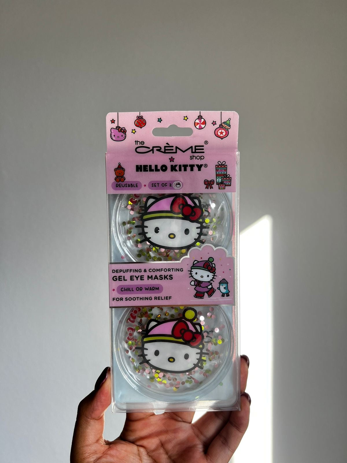 Gel Mask Para Ojos Hello Kitty Navidad