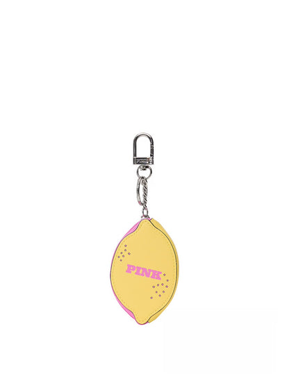 Zip Pouch Keychain Charm Lemon Pink ***Preorden***