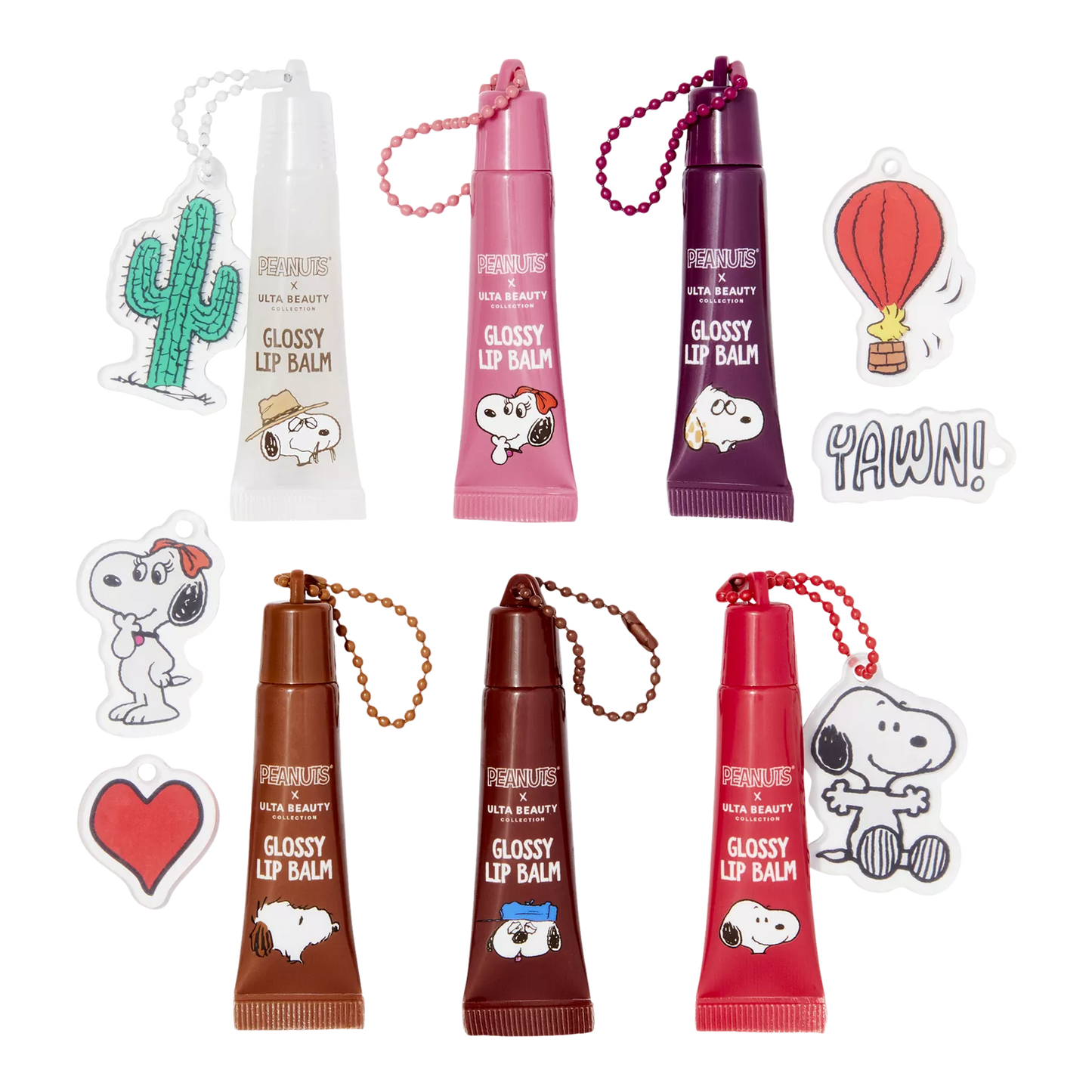 Set De Glossy Lip Balm Con Keychain Peanuts X Ulta Beauty ***Preorden***