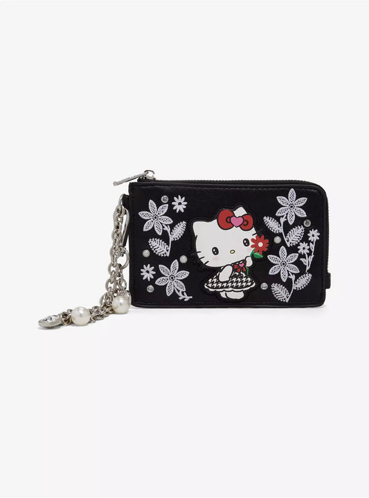 Cartera Hello Kitty Houndstooth Floral ***Preorden***