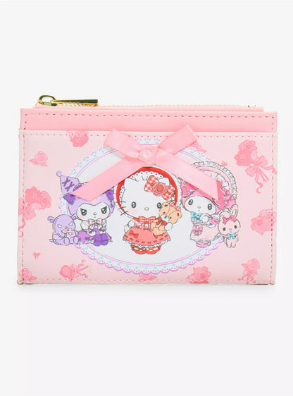 Tarjetero Hello Kitty & Sus Amigos Flores y Moños Rosas ***Preorden***
