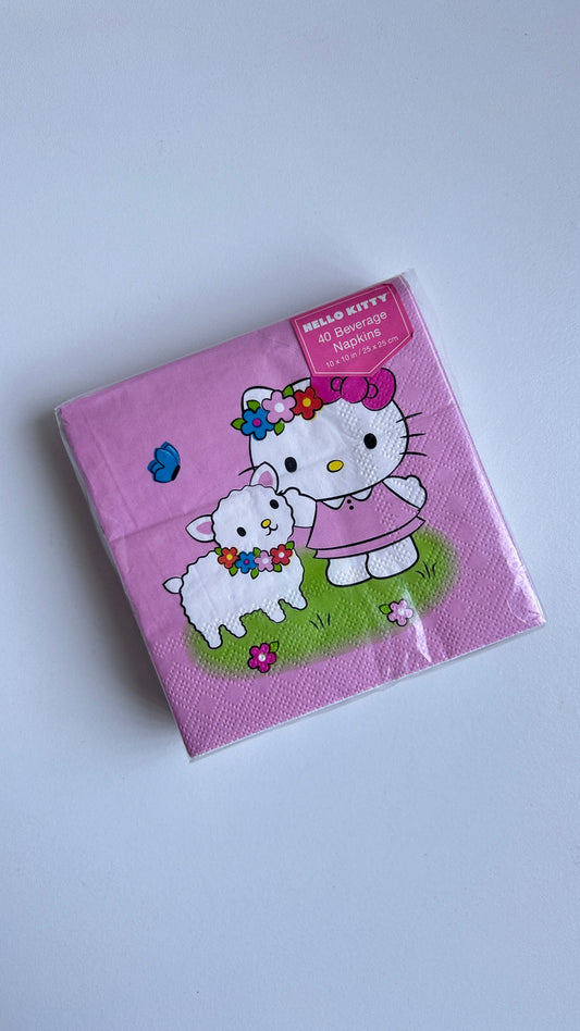 Servilletas Hello Kitty Flores