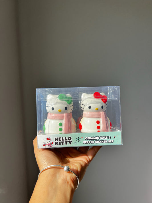 Salero Y Pimentero Hello Kitty Snowman