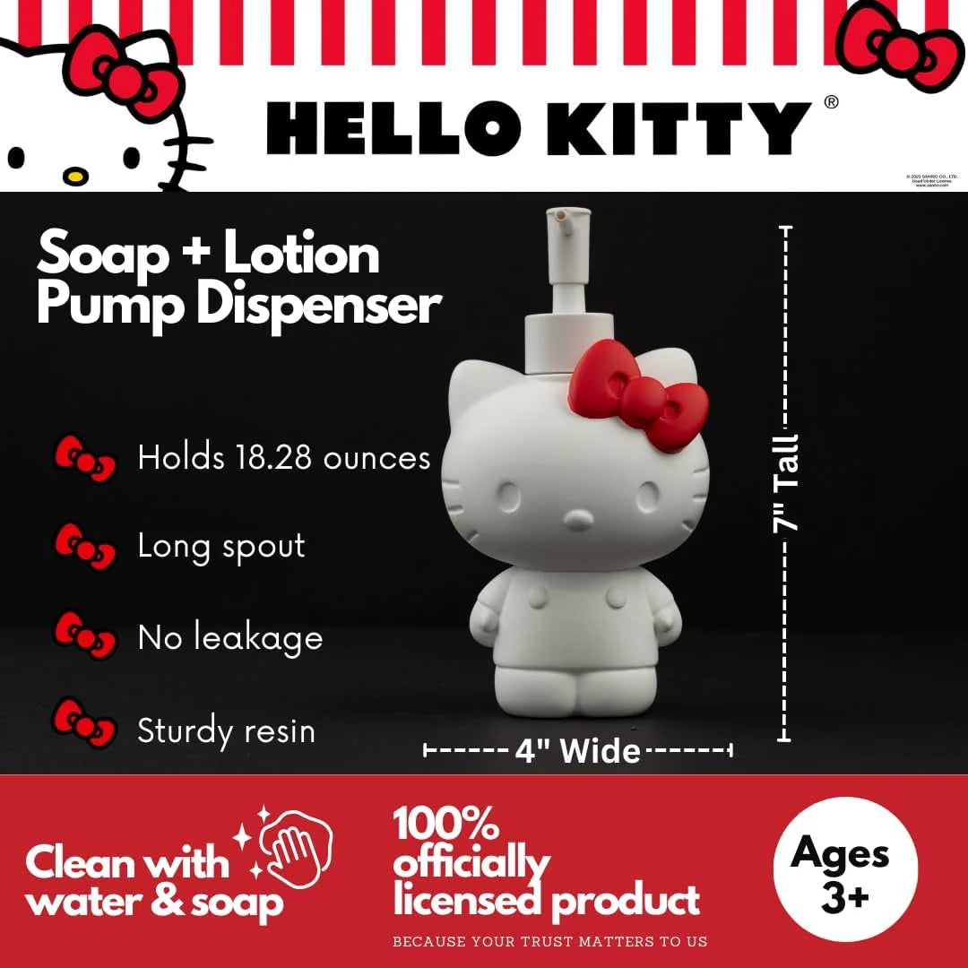 Dispensador de Líquidos Hello kitty Moño Rojo ***Preorden***
