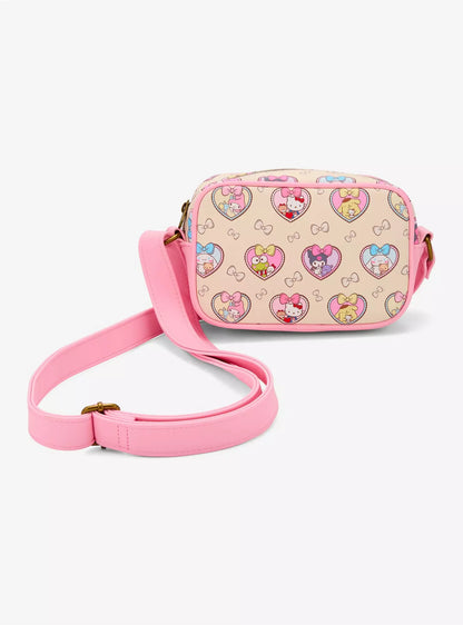Crossbody Bag Loungefly Hello Kitty Y Sus Amigos Corazones ***Preorden***