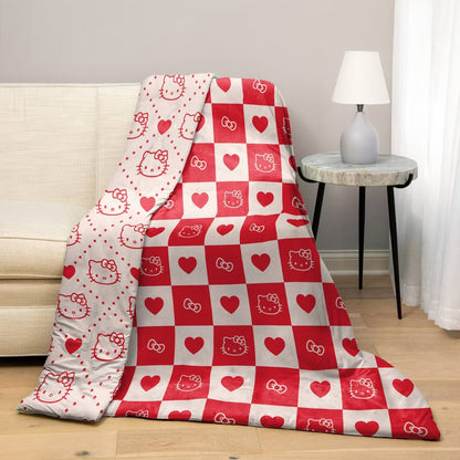 Confort Cloud Throw Reverdible Hello Kitty ***Preorden***