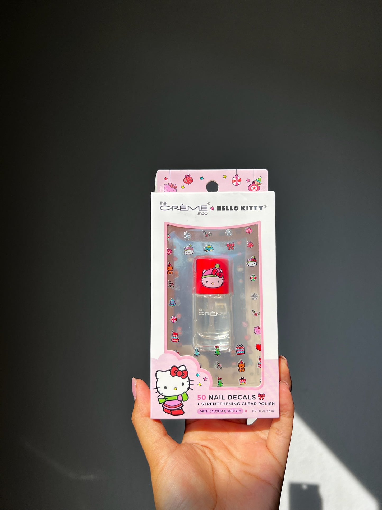 Barniz de Uñas Hello Kitty Gorrito Navideño NUEVO DISEÑO