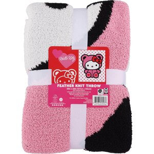 Feather Knit Trhow Hello Kitty Valentine’s ***Preorden***