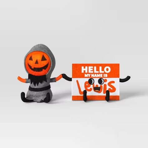 Lewis & Friends Lewis and Name Tag Duo Halloween Figurines ***Preorden***