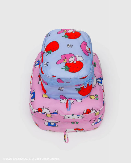 Packing Cube Set Hello Kitty And Friends Floral Baggu ***Preorden***