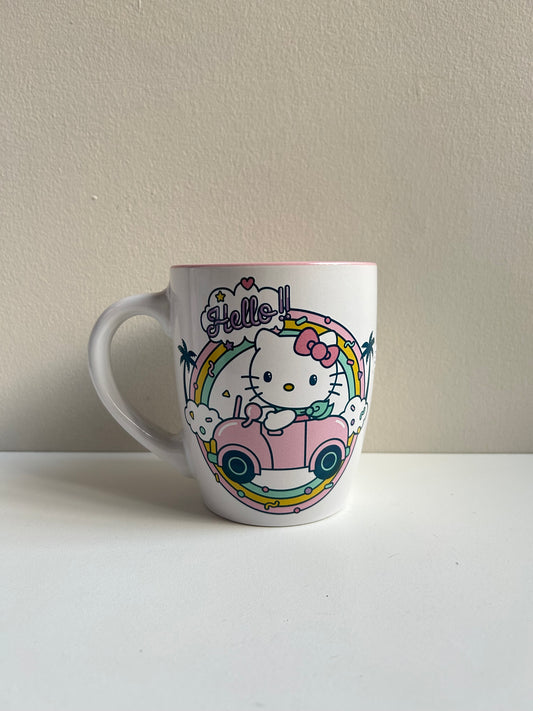 Taza Hello Kitty Grande Arcoíris