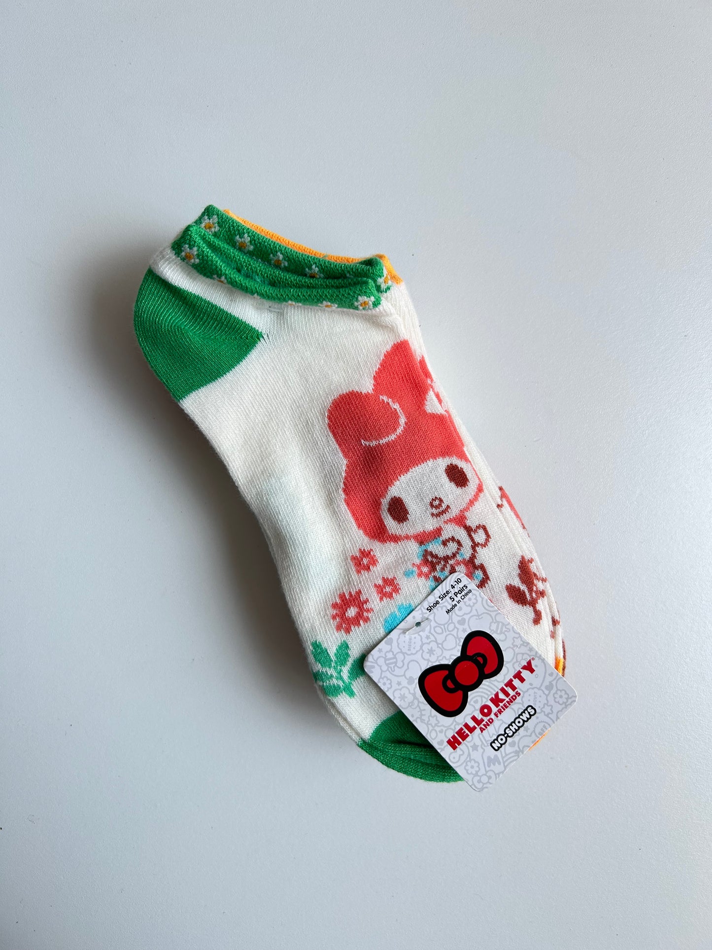 Set de 5 Pares de Caletas Sanrio Colores