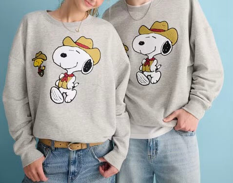 Crew Sweatshirt Snoopy Western Aeropostale ***Preorden***