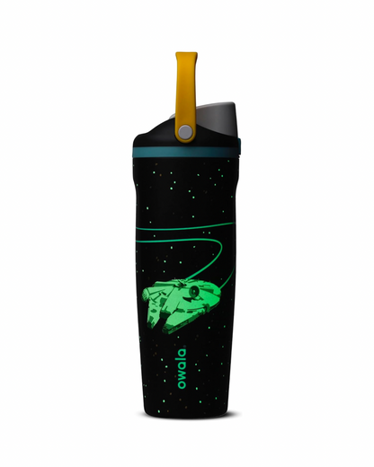 Owala Star Wars FreeSip Sway 30 oz Millennium Falcon Brilla En La Oscuridad ***Preorden 18 de Mayo***