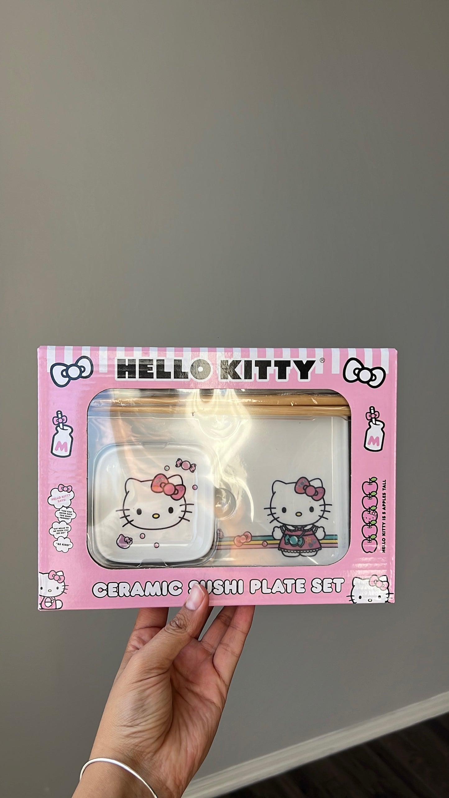 Set De Cerámica Para Sushi Hello Kitty Candy