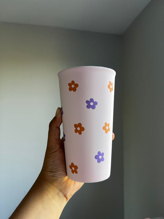 Vaso Con Tapa De Cerámica