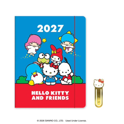 Planner 17 Meses Con Separador Metálico Sanrio Retro ***Preorden***