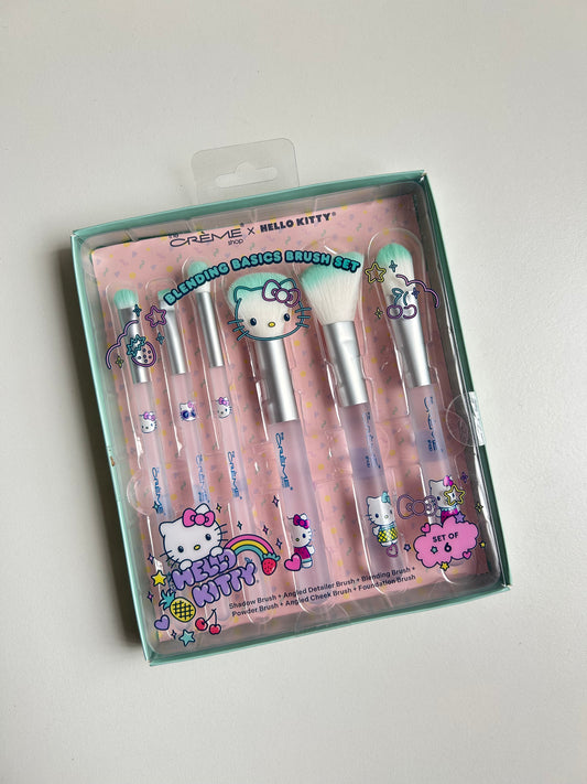 Set De Brochas Hello Kitty The Créme Shop