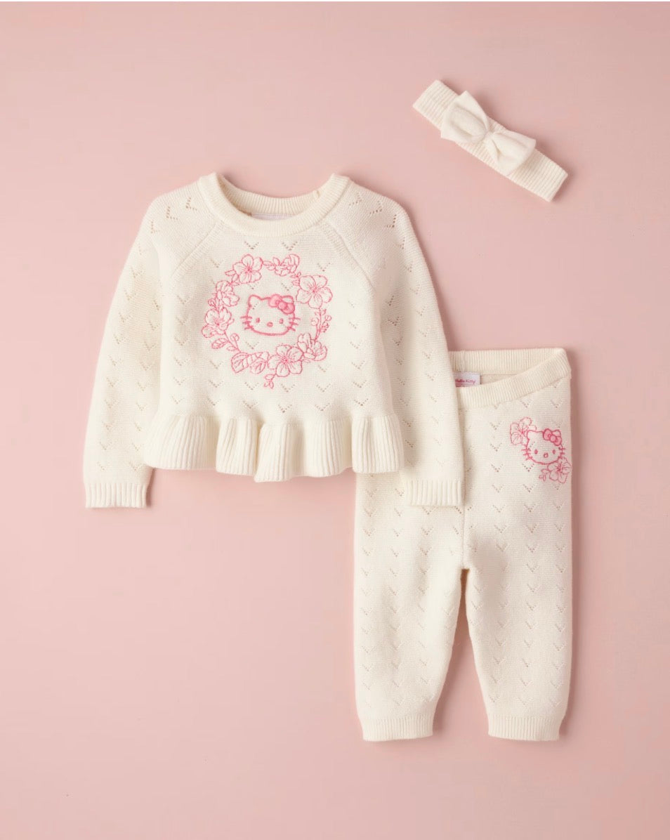 Cunjunto Tejido Para Bebé Hello Kitty Gymboree ***Preorden***