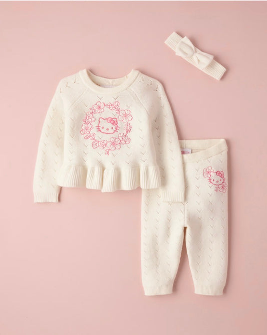 Cunjunto Tejido Para Bebé Hello Kitty Gymboree ***Preorden***