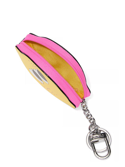 Zip Pouch Keychain Charm Lemon Pink ***Preorden***