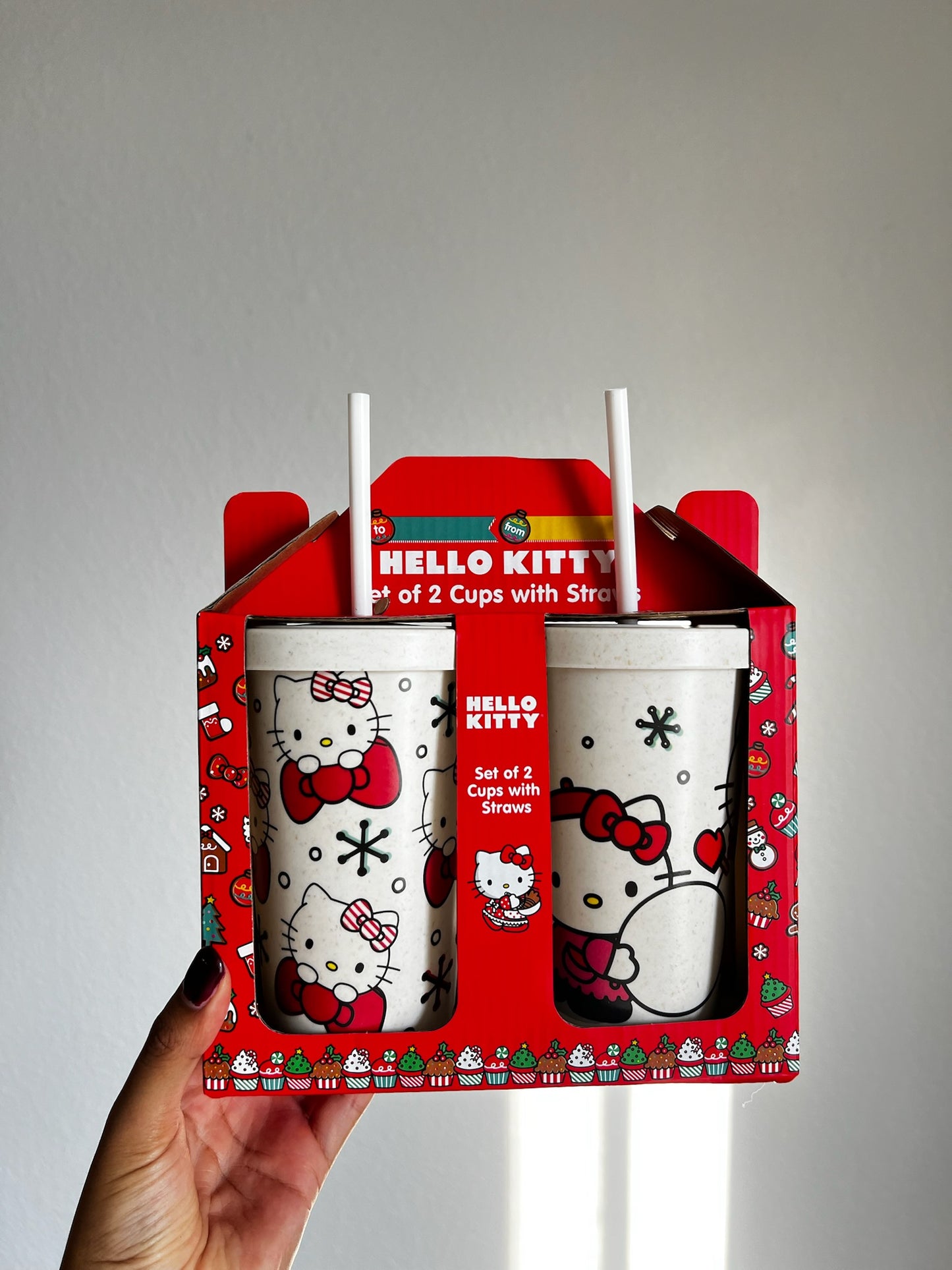 Set De Tumbler Hello Kitty Christmas