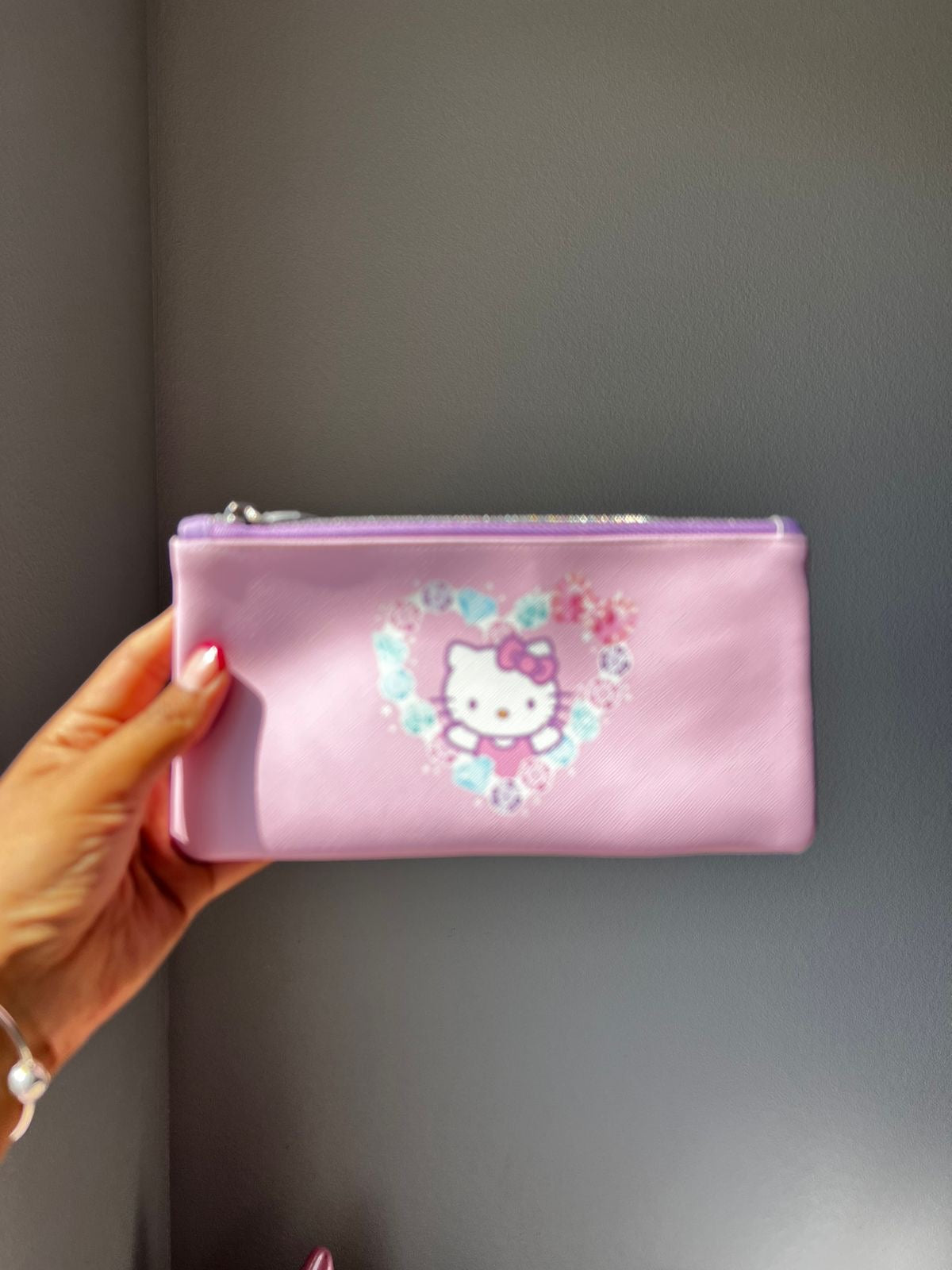 Pencil Pouch Hello Kitty Flores