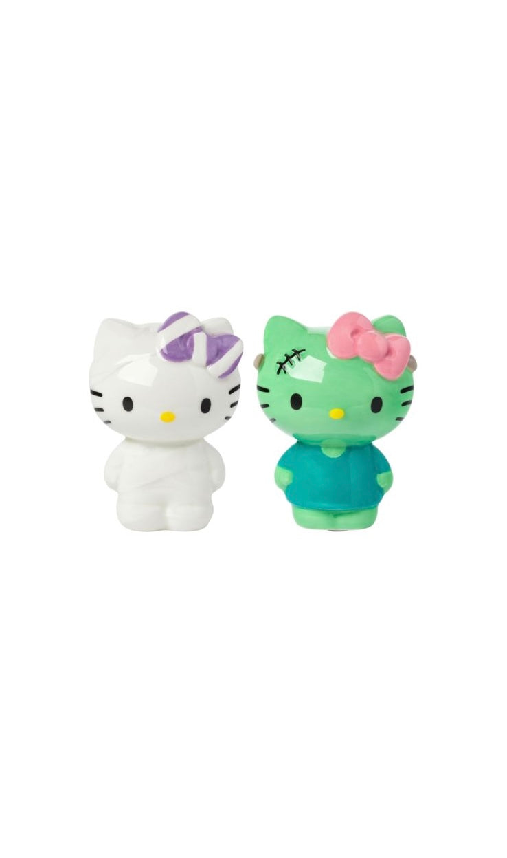 Set De Salero Y Pimentero Hello Kitty Momia Y Frankenstein  ***Preorden***