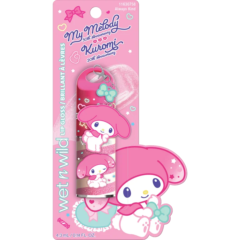 Lip Gloss Wet N Wild Kuromi & My Melody ***Preorden***