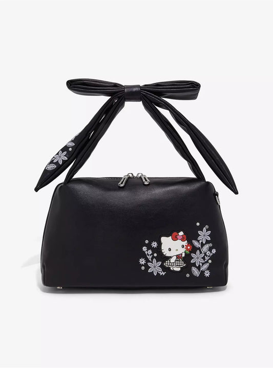 Crossbody Bag Hello Kitty Houndstooth Floral ***Preorden***