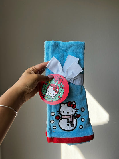 Set de 2 toallas para Manos  Hello Kitty Snowman